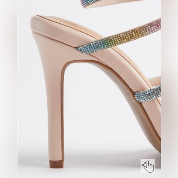 Torrid Lace Up Rainbow Embroidered Heel Sandals Size 9.5 WW - Picture 7 of 7